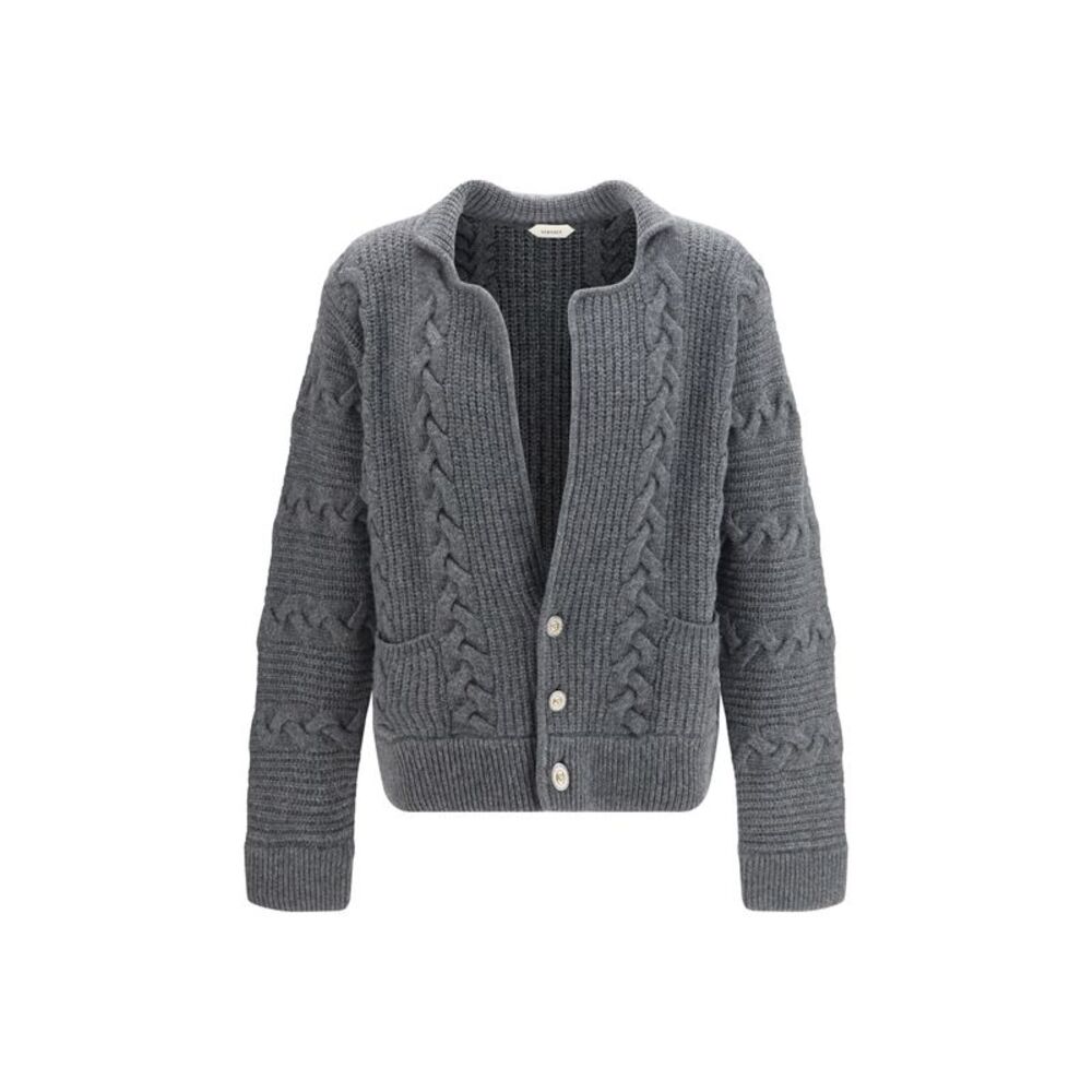 Versace Men Knitted Button Cardigan
